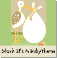 Stork Neutral Baby Shower Theme