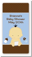 Baby Boy Asian - Custom Rectangle Baby Shower Sticker/Labels