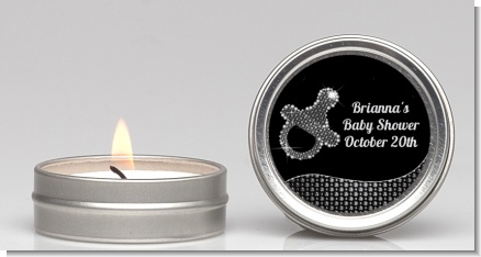 Baby Bling Pacifier - Baby Shower Candle Favors
