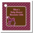 Baby Bling Pink - Personalized Baby Shower Card Stock Favor Tags thumbnail