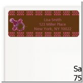 Baby Bling Pink - Baby Shower Return Address Labels