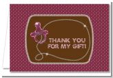 Baby Bling Pink - Baby Shower Thank You Cards