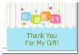 Baby Blocks Blue - Baby Shower Thank You Cards thumbnail