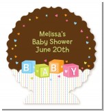 Baby Blocks - Personalized Baby Shower Centerpiece Stand