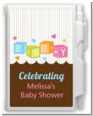 Baby Blocks - Baby Shower Personalized Notebook Favor