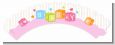 Baby Blocks Pink - Baby Shower Cupcake Wrappers thumbnail