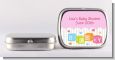 Baby Blocks Pink - Personalized Baby Shower Mint Tins thumbnail