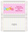 Baby Blocks Pink - Personalized Popcorn Wrapper Baby Shower Favors thumbnail