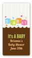 Baby Blocks - Custom Rectangle Baby Shower Sticker/Labels thumbnail