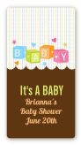 Baby Blocks - Custom Rectangle Baby Shower Sticker/Labels