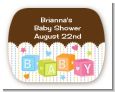 Baby Blocks - Personalized Baby Shower Rounded Corner Stickers thumbnail