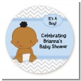 Baby Boy African American - Personalized Baby Shower Table Confetti thumbnail