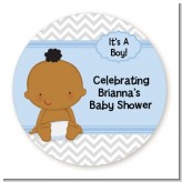 Baby Boy African American - Personalized Baby Shower Table Confetti