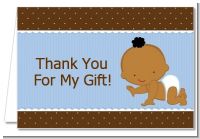 Baby Boy African American - Baby Shower Thank You Cards