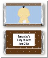 Baby Boy Asian - Personalized Baby Shower Mini Candy Bar Wrappers