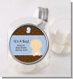 Baby Boy Caucasian - Personalized Baby Shower Candy Jar thumbnail