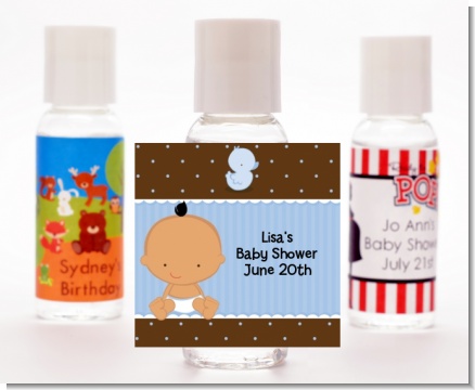 Baby Boy Hispanic - Personalized Baby Shower Hand Sanitizers Favors