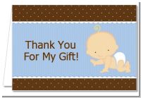 Baby Boy Caucasian - Baby Shower Thank You Cards