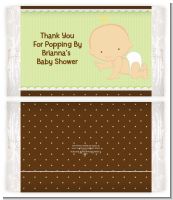 Baby Neutral Caucasian - Personalized Popcorn Wrapper Baby Shower Favors