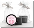 Baby Feet Baby Girl - Baby Shower Black Candle Tin Favors thumbnail
