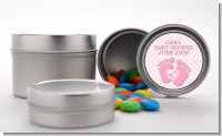 Baby Feet Baby Girl - Custom Baby Shower Favor Tins