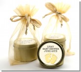 Baby Feet Neutral - Baby Shower Gold Tin Candle Favors