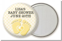 Baby Feet Neutral - Personalized Baby Shower Pocket Mirror Favors