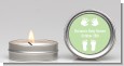 Baby Feet Pitter Patter Neutral - Baby Shower Candle Favors thumbnail