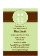 Baby Feet Pitter Patter Neutral - Baby Shower Petite Invitations thumbnail