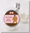 Baby Girl African American - Personalized Baby Shower Candy Jar thumbnail