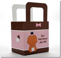 Baby Girl African American - Personalized Baby Shower Favor Boxes