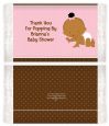 Baby Girl African American - Personalized Popcorn Wrapper Baby Shower Favors thumbnail