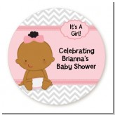 Baby Girl African American - Personalized Baby Shower Table Confetti