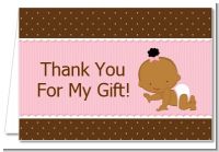 Baby Girl African American - Baby Shower Thank You Cards