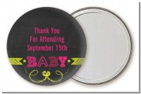 Baby Girl Chalk Inspired - Personalized Baby Shower Pocket Mirror Favors