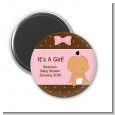 Baby Girl Hispanic - Personalized Baby Shower Magnet Favors thumbnail