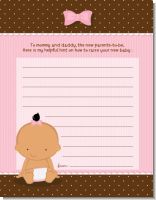 Baby Girl Hispanic - Baby Shower Notes of Advice
