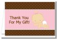 Baby Girl Caucasian - Baby Shower Thank You Cards thumbnail