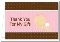 Baby Girl Caucasian - Baby Shower Thank You Cards