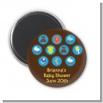 Baby Icons Blue - Personalized Baby Shower Magnet Favors thumbnail