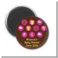 Baby Icons Pink - Personalized Baby Shower Magnet Favors thumbnail