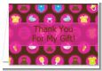 Baby Icons Pink - Baby Shower Thank You Cards thumbnail