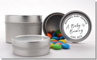 Baby is Brewing - Custom Baby Shower Favor Tins