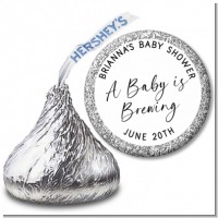 Baby is Brewing - Hershey Kiss Baby Shower Sticker Labels