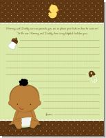 Baby Neutral African American - Baby Shower Notes of Advice