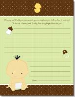 Baby Neutral Asian - Baby Shower Notes of Advice