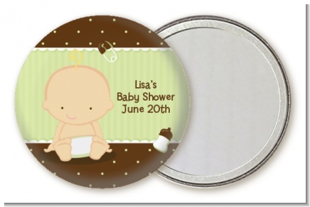 Baby Neutral Caucasian - Personalized Baby Shower Pocket Mirror Favors