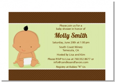 Baby Neutral Hispanic - Baby Shower Petite Invitations