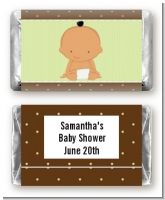 Baby Neutral Hispanic - Personalized Baby Shower Mini Candy Bar Wrappers
