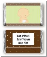 Baby Neutral Caucasian - Personalized Baby Shower Mini Candy Bar Wrappers
